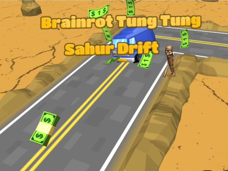 Spēle Brainrot Tung Tung Sahur drift online