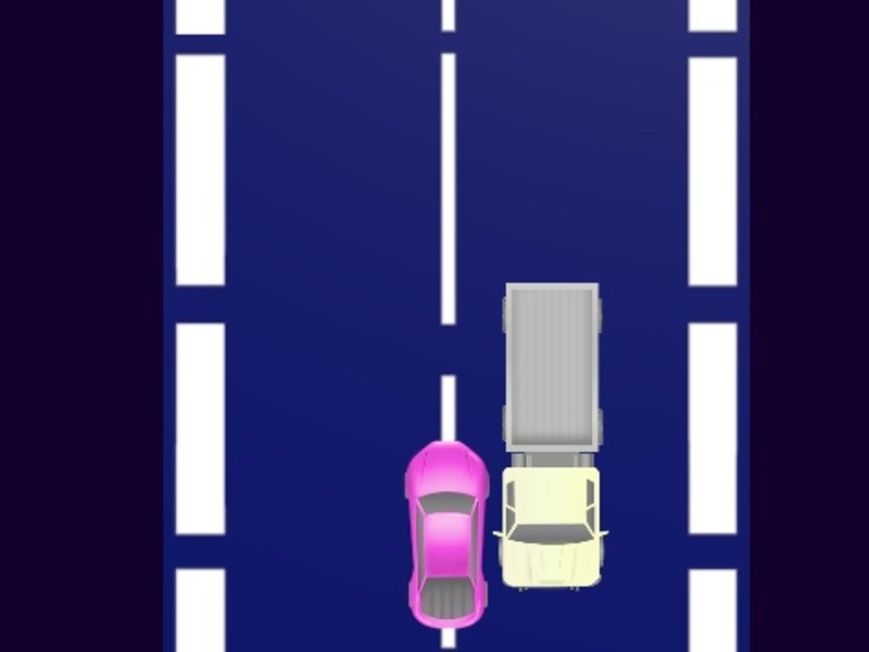Spēle Šosejas automašīnu sacīkstes 2d online