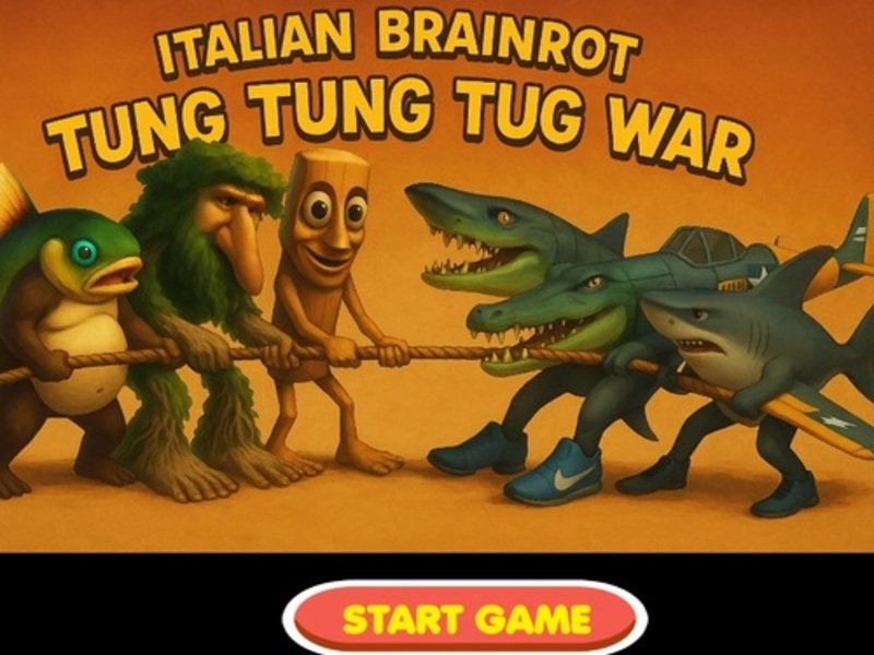 Spēle Itālijas Brainrot Tung Tung Tug War online