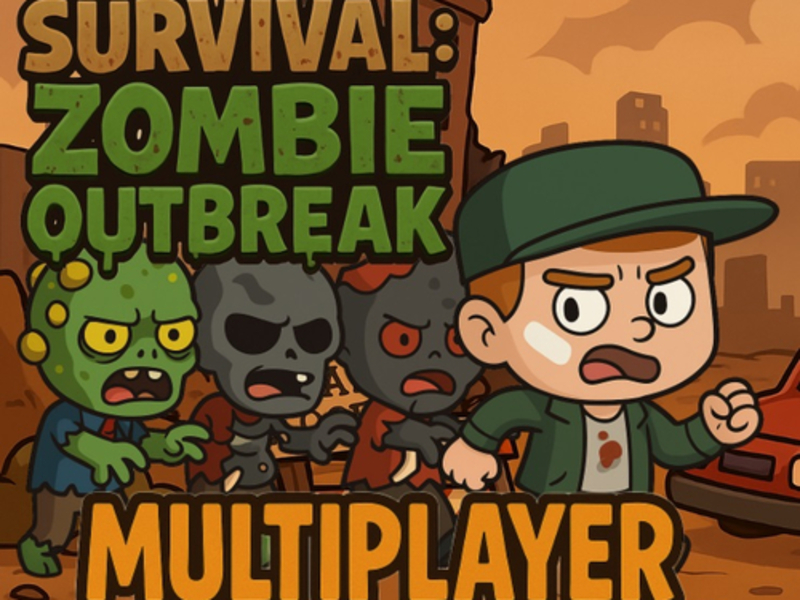Spēle Izdzīvošanas zombiju uzliesmojuma multiplayer online