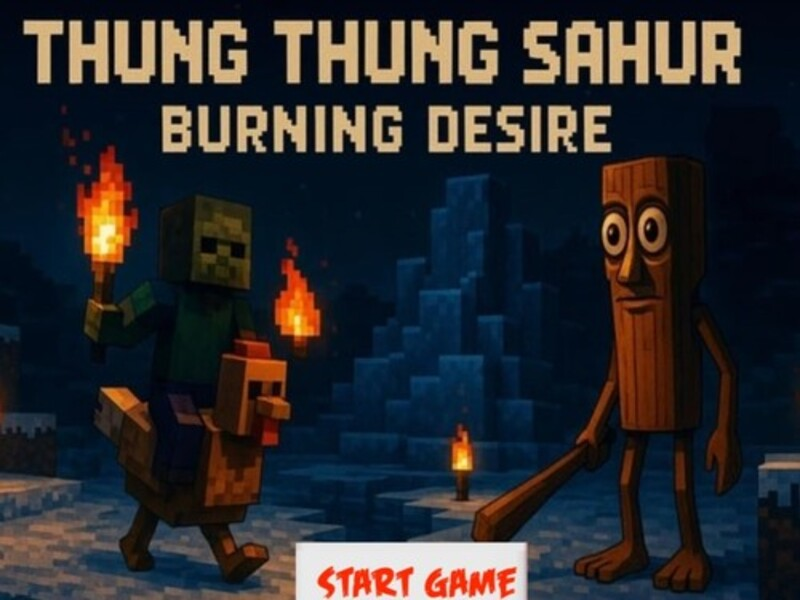 Spēle Thung Thung Sahur dedzinošā vēlme online