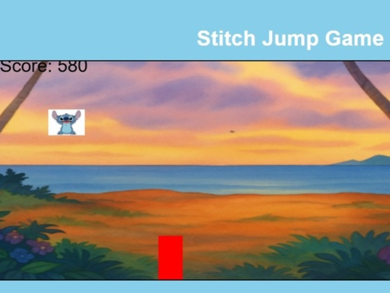 Spēle Stitch lēciena spēle online