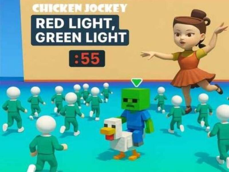 Spēle Vistas žokejs: sarkana gaiši zaļa gaisma online