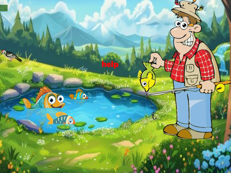 Spēle Atgūt zivis no zvejnieka online