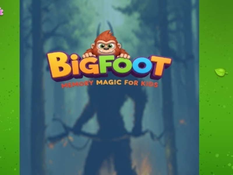 Spēle Bigfoot atmiņas maģija bērniem online