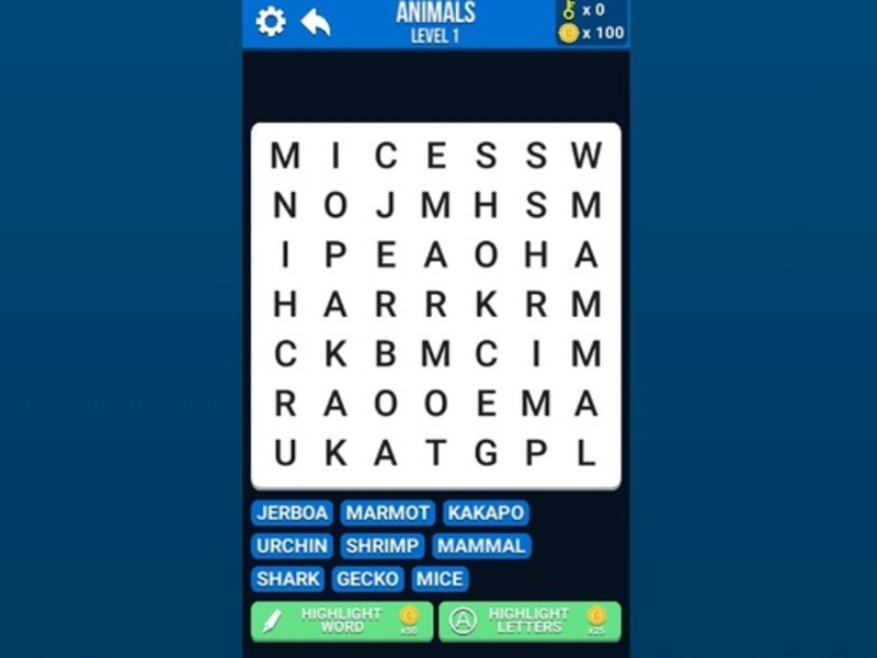 Spēle Vārdu meklēšana online