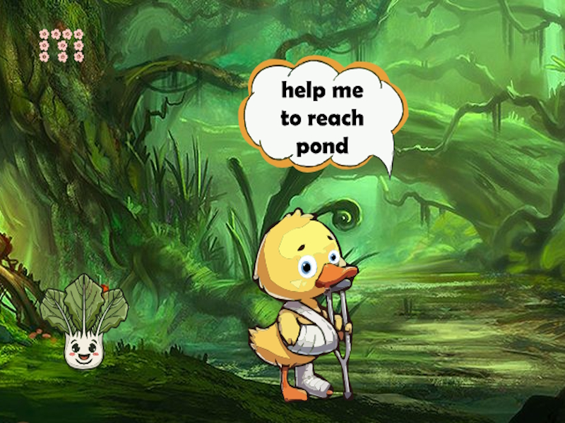 Spēle Ievainots pīlēns sasniedz dīķi online