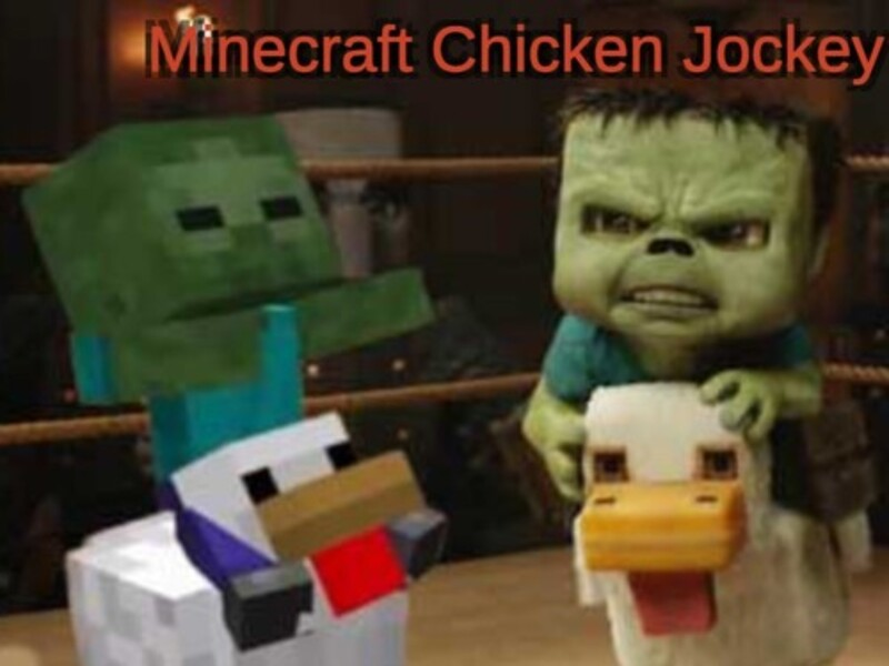 Spēle Minecraft vistas žokejs online